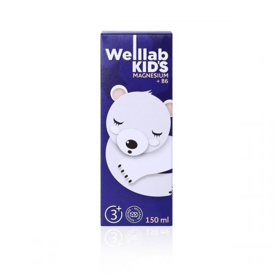 БАД с магнием для детей WELLLAB KIDS MAGNESIUM + B6, 150 мл 6